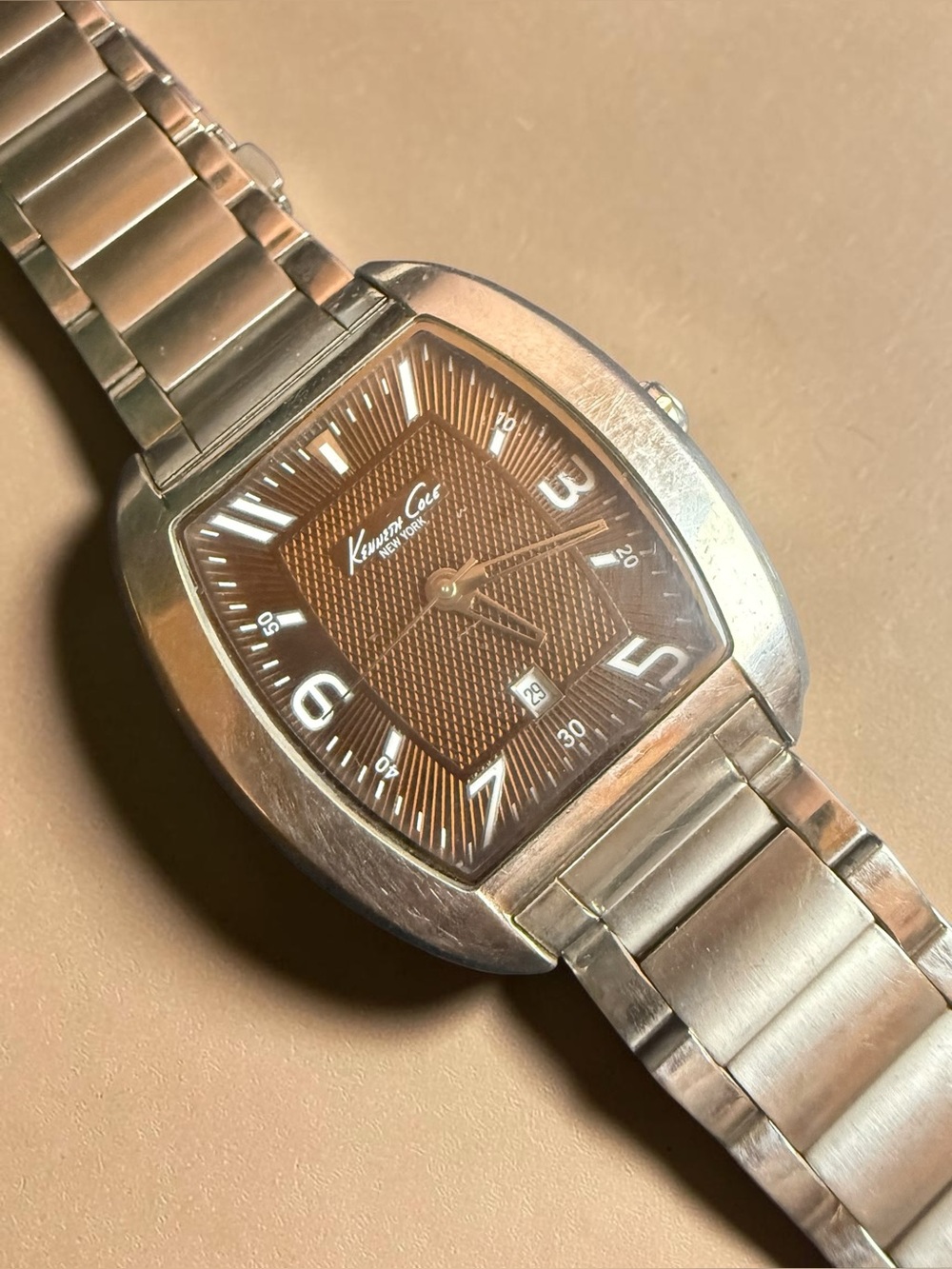 Kenneth Cole Men’s Stainless Steel Watch - Brown Dial